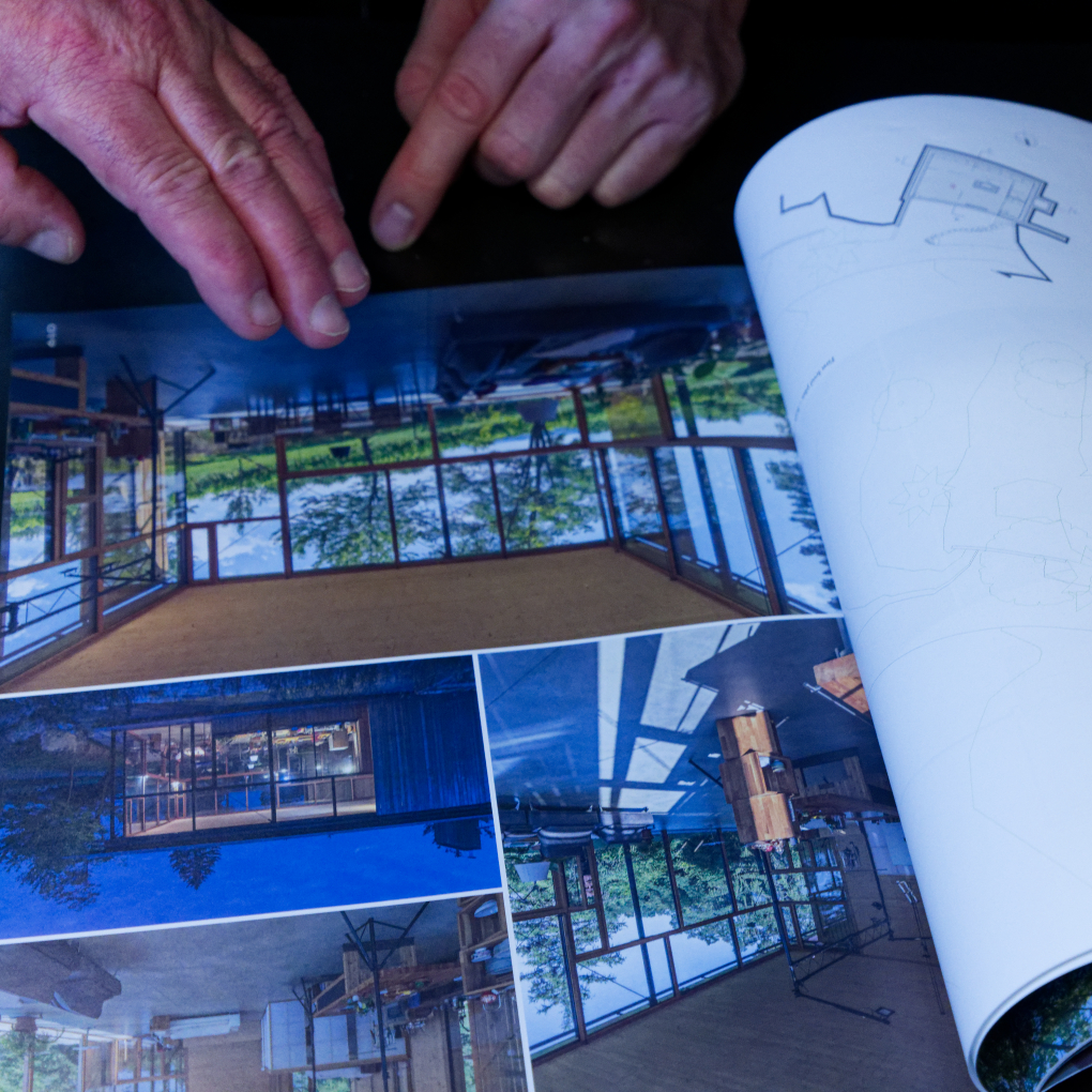 Treff in Blau und Rosa